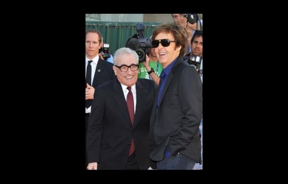 Martin Scorsese and Paul McCartney at the premiere of George Harrison: Living In The Material World